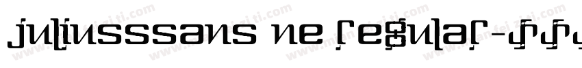 juliusssansOne regular字体转换